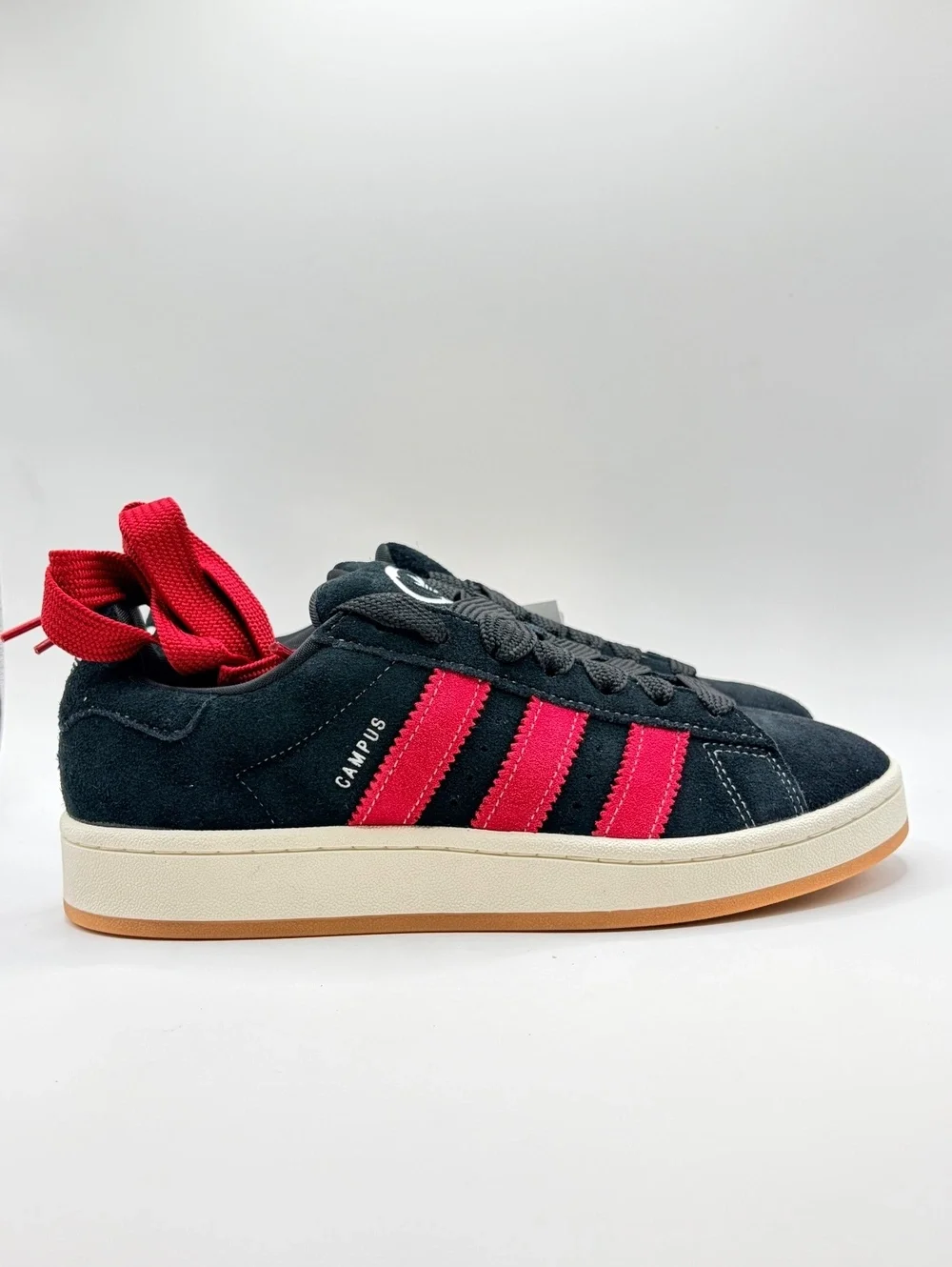 Adidas Campus 00s Black and Red Suede Sneakers Size 8
